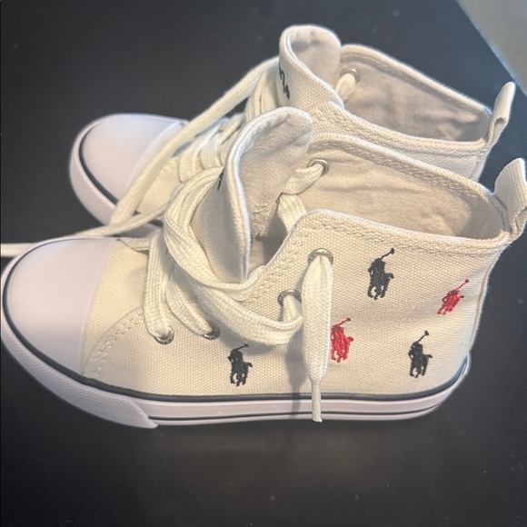 Polo by Ralph Lauren Kids Sneakers - Cream and Navy - Picture 3 of 5